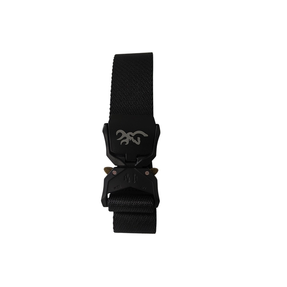 Browning Mens‎ Camden Belt Black Nylon Tactical Quick Release Buckle Size Large
